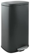Тъмносиво стоманено кошче за боклук с педал 50 l Akira – Spirella