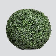 Изкуствена чимширена топка, тъмно зелена - лятна, 38см.