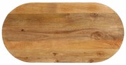 370160 vidaXL Плот за маса, 120x60x3,8 см, овален, масивно дърво манго