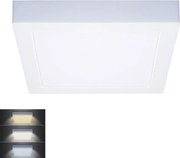 Solight WD171 - LED плафон LED/12W/230V 3000/4000/6000K 17x17 cm бял