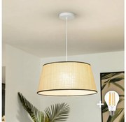 Brilagi - LED полилей на кабел CERIA 1xE27/40W/230V диаметър 50 cm бежов
