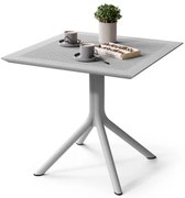 ФЛАВИО 80x80 Светло сиво (пепел) - МОДЕРНА КВАДРАТНА ГРАДИНСКА МАСА (за кухня, кафене, градина)