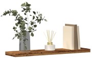 856291 vidaXL стенни рафтове 4 бр. старо дърво 40x20x1,5 cm инженерно дърво