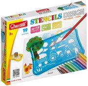 Quercetti - Рисувай с Шаблони Stencil Design Farm 19ч.2645