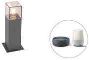Интелигентна индустриална външна подова лампа антрацит 30 см с Wi-Fi P45 - Denmark