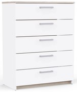 Скрин с 5 чекмеджета Winston - Бял