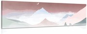 Картина на платно – Величествени пастелни планини
