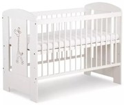 KLUPŚ - Бебешко креватче SAFARI 120x60 см жираф бор/бял