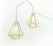 LED крушка в поредица Metal diamond-Злато-Стабилен (10) парчета