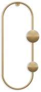 Метална стенна закачалка в златист цвят Dama – Kalune Design