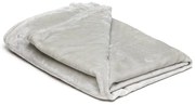 Светлосиво одеяло от микроплюш , 150 x 200 cm - My House