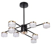 LED Полилей 8xLED/6W/230V 3000-6500K Ø 68 см златист/черен