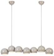 Markslöjd 108914 - Полилей на кабел CUPOLO 7xE14/40W/230V, сив