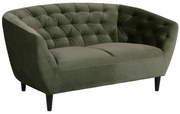 Chesterfield диван Oakland 315Брой места: 2, Няма, Няма, Тъмно зелено, 150x84x78cm, 32 kg, Тапицерия, Крака: Дърво, Дърво: Евкалипт, Каучук