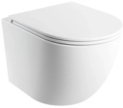 OMNIRES OTTAWASPXMWBM - Конзолна тоалетна OTTAWA с капак SoftClose, керамика/бяла