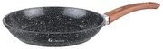 Тиган Goldmann GM-0428, 28см, Мраморно покритие, Индукция, Черен