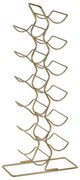 Метален стелаж за вино в златисто, брой бутилки 12 Wren – Premier Housewares