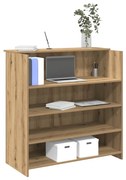 3324168 vidaXL Приемно бюро, дъб артизан, 100x50x103,5 см, инженерно дърво