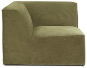 Зелен велурен диван модул Sting - Scandic