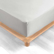 Бял еластичен чаршаф от памук перкал 160x200 cm Percaline – douceur d'intérieur