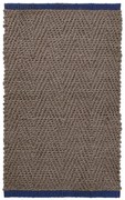 Кафяв килим от юта 50x80 cm Notes – Mette Ditmer Denmark