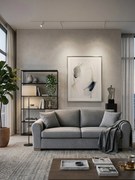 Диван Orpheas двуместен-145L 90D cm-Light gray