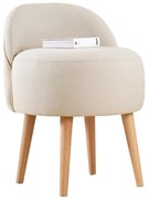 Табуретка NIKI Ø 46 см кремава