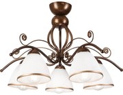 Полилей за повърхностен монтаж RETRO 5xE27/60W/230V бронзова патина