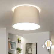 Brilagi - LED плафон CERIA 1xE27/40W/230V Ø 45 см сив