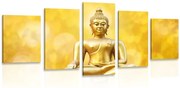 картини от 5 части – Златна статуя на Буда