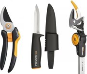 Fiskars - Комплект Универсална резачка UPX82 + Нож K40 + Лозарска ножица Solid M P321