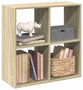 858005 vidaXL Разделител за стая / библиотека, сонома дъб, 69,5x29x69,5 см