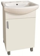 Долен шкаф за баня ICP 4535 NEW, PVC, бял, с умивалник, 45x35x85см