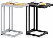 Странична масичка с WPC плоскост - 65,5 x 50 x 40 cm Кафяво