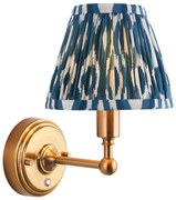 Endon 114827 - LED Димируем акумулаторен стена лампа BURLEY LED/1,5W/5V месинг/син