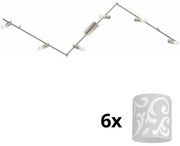 Eglo - LED точкови лампи MY CHOICE 6xE14/4W/230V хром/бяло