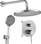 Душ система за вграждане Rea Lungo Stripe Nickel Brush