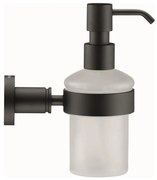 Duravit 99164600 - Стенен дозатор за течен сапун D-CODE 390 ml опалово стъкло/матово черно