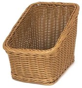 Панер водоустойчив PVC правоъгълен за франзели, кафяв 25x17x13x22см, GCC (674036B-OT) - Horecano