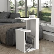 Меламинов страничен масичка Rosana в бял цвят 35x29,5x60см.