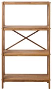 Стелаж от масивен дъб в естествен цвят 70x124 cm X-Shelf – Unique Furniture