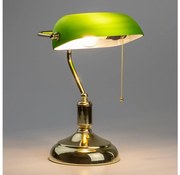 Brilagi - Настолна лампа BANK OFFICE 1xE27/60W/230V златна/зелена