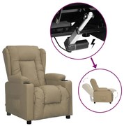 3093445 vidaXL Изправящ стол, капучино, изкуствена кожа