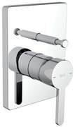 Смесител за вграждане A5A0C8AC0K, Roca, Square, за вана-душ, керамична глава, хром, 12х16см