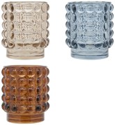 Свещник atmosphera Sky, Стъкло, Асорти, Ø7x8 cm