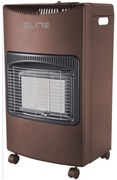 Газова печка за отопление ELITE EGH-1403, 4.2 kW, До 35 м2, 3 kPa, Пиезо запалване, ODS сензор, Защита при падане/накланяне/угасване на пламъка, Кафяв