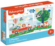 Fisher Price - Пъзели 2х24 части, Приключения с приятели F2004