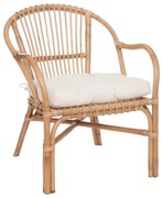 Кресло atmosphera Neta, Ратан, Бял