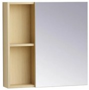 Горен шкаф за баня с огледало ICMC 6060-085 СИЕНА, PVC, дървесен цвят, 60x14x60см