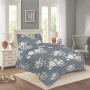 Сиво единично памучно спално бельо 140x200 cm Korin – Cotton House